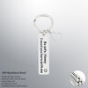 Heart  Charms Keychain DIY Engraved Birthday Gift Be Safe Honey I Need You Here With Me