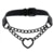 Heart Choker With Chain Goth Collar For Girls Grunge Punk Cute Kawaii Cosplay Necklace Egirl Chocker  Harajuku Accessories