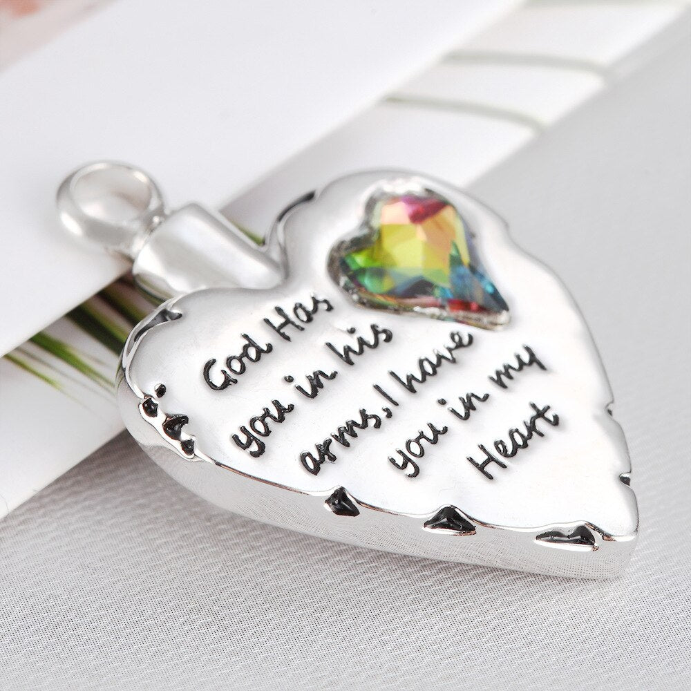 Heart Cinerary Casket Copper Pendant For Relatives