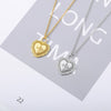 Heart Cross Necklace For Women Stainless Steel Goth Gold Color Pendant Necklaces Wedding Band Couple Jewelry Gift collares mujer