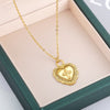 Heart Cross Necklace For Women Stainless Steel Goth Gold Color Pendant Necklaces Wedding Band Couple Jewelry Gift collares mujer