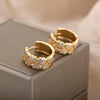 Heart Crystal Hoop Earrings For Women Girls Bohemian Shiny Cubic Zirconia Earrings 2023 Trend Wedding Couple Jewelry brincos