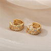 Heart Crystal Hoop Earrings For Women Girls Bohemian Shiny Cubic Zirconia Earrings 2023 Trend Wedding Couple Jewelry brincos