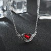 Heart Crystal palmar Statement Necklace Love Classic Valentine's Day  Jewelry Gift