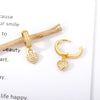 Heart Drop Earrings For Women Crystal Zircon Earing Wedding Band 2023 Trend Jewelry Vintage Valentine's Day Gift bijoux femme