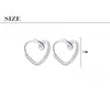 Heart Earring Women's LOVE Hoop Earrings Piercing Ear 925 Stamp Silver Color Jewelry 2022 Trend  Christmas