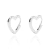 Heart Hoop Earrings For Women Stainless Steel Gold Color Circle Hoops Earrings 2023 Trend Jewelry Valentine's Day Gift femme