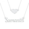 Heart Layer Necklace Ultra-fashionable women's engrav name necklace personalized  gift for her simple Customized jewelry