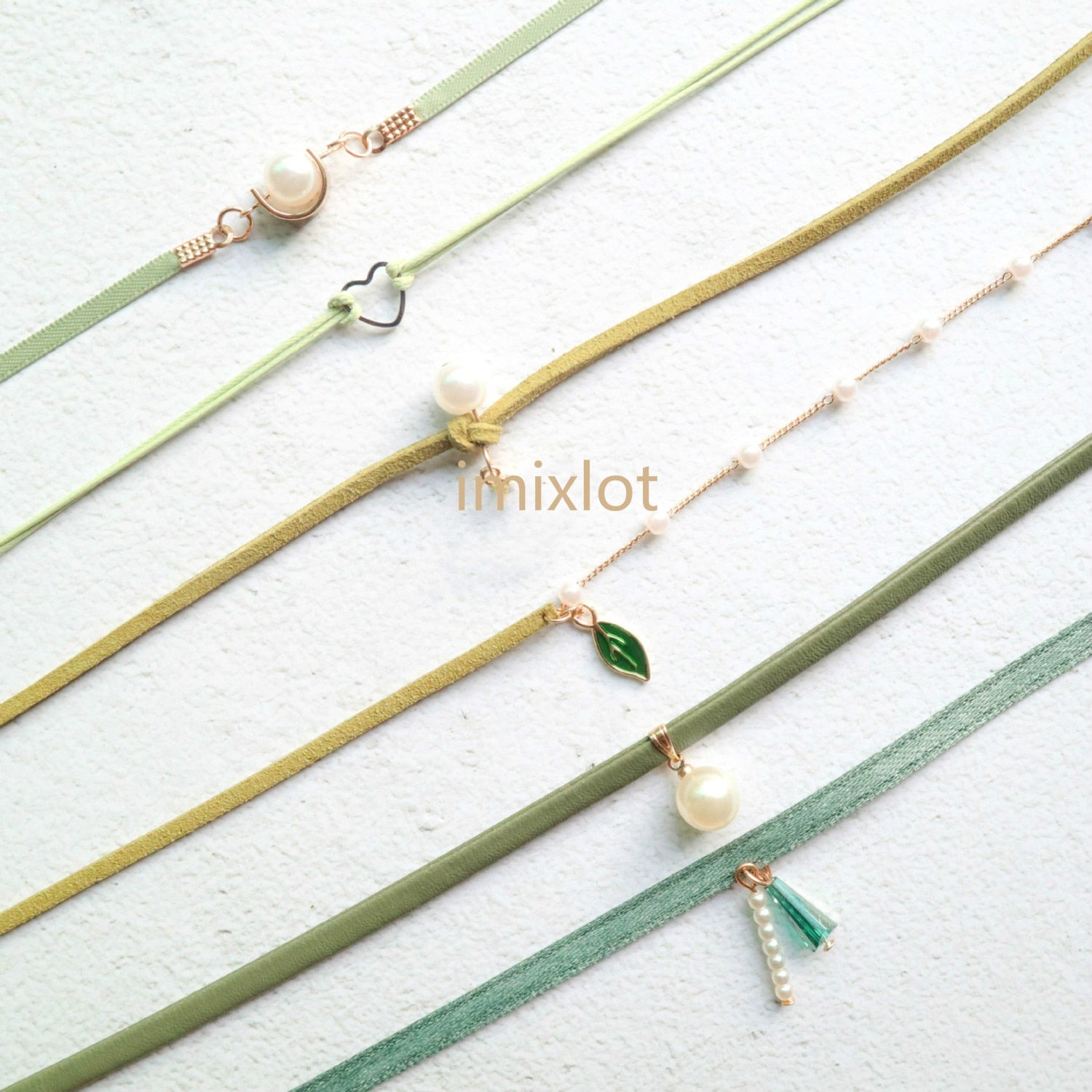 Heart Love Necklace For Women Lace Velvet Short Clavicle Necklaces Jewelry Girl Cute Pendent Necklace