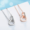 Heart Necklace For Women 925 Stamp Silver Color Ring Pendant Aesthetic Korean Chain  Fine Jewelry Accessories