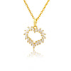 Heart Necklace For Women Cubic Zirconia Crystal Lover Couple Necklaces 2023 Trend Female Wedding Band Jewelry collares mujer