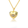 Heart Necklace For Women Cubic Zirconia Crystal Lover Couple Necklaces 2023 Trend Female Wedding Band Jewelry collares mujer