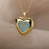 Heart Necklace For Women Cubic Zirconia Crystal Lover Couple Necklaces 2023 Trend Female Wedding Band Jewelry collares mujer