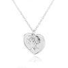 Heart Necklace For Women Stainless Steel Engraved Tree Pendant Necklace Valentine's Day Choker Couple Jewerly Gift Collar Femme