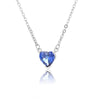 Heart Necklace for Women Stainless Steel Gold Color CZ Pendant Necklace Korean Cute Crystal Couple Jewerly collier femme