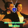 Heart Of Ocean Pendant Necklace Gift For GirlFriend Love Forever Women Blue Austrian Crystal Silver Plated Titanic Classic