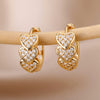Heart Zircon Hoop Earrings for Women Stainless Steel Circle Huggie Earrings 2023 Trend Couple Wedding Jewerly pendientes mujer
