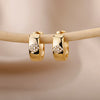 Heart Zircon Hoop Earrings for Women Stainless Steel Circle Huggie Earrings 2023 Trend Couple Wedding Jewerly pendientes mujer