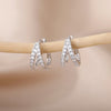 Heart Zircon Hoop Earrings for Women Stainless Steel Circle Huggie Earrings 2023 Trend Couple Wedding Jewerly pendientes mujer