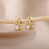 Heart Zircon Hoop Earrings for Women Stainless Steel Circle Huggie Earrings 2023 Trend Couple Wedding Jewerly pendientes mujer
