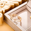 Hearts Chain Rings For Women Girls 2022 Trendy Elegant Bride Wedding Rings Open Adjustable Jewelry