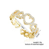 Hearts Chain Rings For Women Girls 2022 Trendy Elegant Bride Wedding Rings Open Adjustable Jewelry