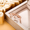 Hearts Chain Rings For Women Girls 2022 Trendy Elegant Bride Wedding Rings Open Adjustable Jewelry