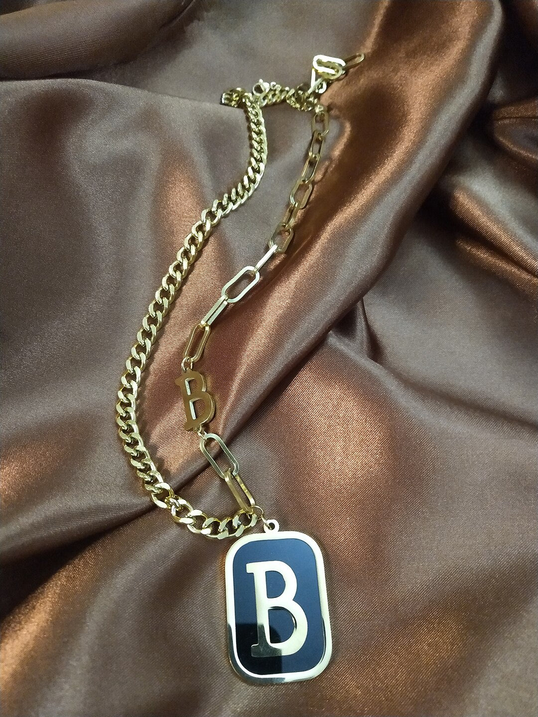 Heavy Gold Stainless Steel Autumn Winter Sweater Chain Necklace Long Chocker Necklaces For Women Collar Collier Ras du cou