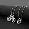 Heavy Industry Machinery Gear Pendant Stainless Steel Bicycle Shape Men's and Women's Titanium Steel Necklace