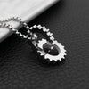Heavy Industry Machinery Gear Pendant Stainless Steel Bicycle Shape Men's and Women's Titanium Steel Necklace