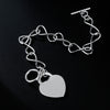 brands 925 sterling silver charm heart card Bracelets for women party Wedding designer fine jewelry Christmas gifts