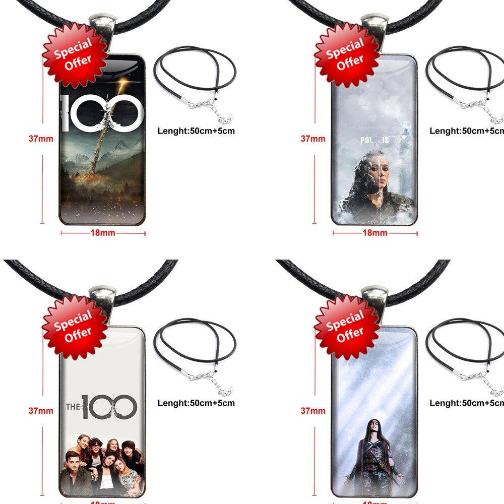 Heda-collar de acero con colgantes para mujer y niño, joyería de Color, collares de vidrio, serie Tv, Lexa, 100