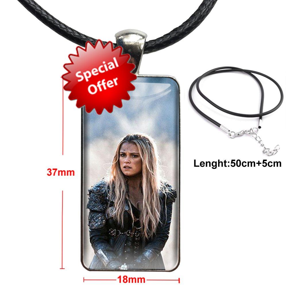 Heda-collar de acero con colgantes para mujer y niño, joyería de Color, collares de vidrio, serie Tv, Lexa, 100