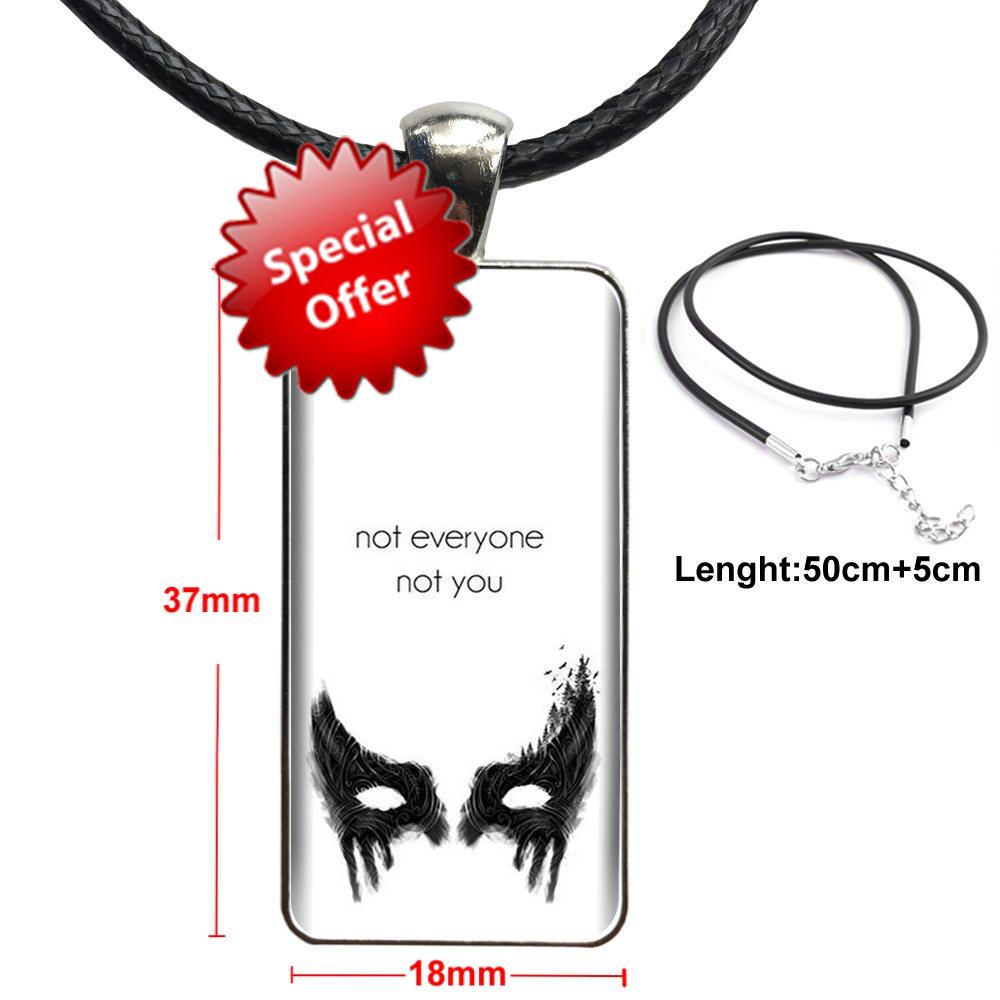 Heda-collar de acero con colgantes para mujer y niño, joyería de Color, collares de vidrio, serie Tv, Lexa, 100