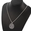 Hekate Round Stainless Steel Necklace Pendant Strophalos Hecate Magic Symbol Logo Charm Colier Femme Jewelry For Women Men Gift