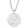 Hekate Wheel Stainless Steel Necklace Pendant Goth Strophalos Hecate Magic Symbol Logo Charm PIN colier femme Men Jewelry