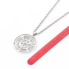 Hekate Wheel Stainless Steel Necklace Pendant Goth Strophalos Hecate Magic Symbol Logo Charm PIN colier femme Men Jewelry