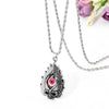 Hell Devil Eye Burning Flame Skull Punk Pendant Necklace Horrible Night Gothic Cool Halloween Man Women Jewelry Necklace Gift