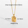 HelloLook Abstract Art Face Necklace for Women Chain Necklace Stainless Steel Pendant Necklace Jewelry