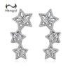 Hengyi Authentic 925 Sterling Silver Sparkling CZ Exquisite Stackable Star Stud Earrings for Women Jewelry Christmas Gift