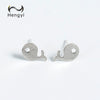 Hengyi Dolphin Shape 925 Silver Stud Earrings For Women Fashion Cute Charming Stud Earrings