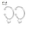 Hengyi Geometric Hoop Earrings For Women 925 Sterling Silver Classic Vintage Friend Gifts Fine Jewelry
