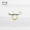 Hengyi Geometric Round Silver Rings for Women 925 Sterling Silver Trendy Party Fine Jewelry