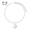 Hengyi Link Charm Bracelets for Women Real 100% 925 Sterling Silver Trendy Classic Engagement Bride Gifts