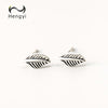 Hengyi Plant Leaves 925 Sterling Silver Stud Earrings Trendy Classic Silver 925 Jewelry