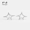 Hengyi Real 925 Sterling Silver Stud Earrings for Women Geometric Classic Fine Jewelry