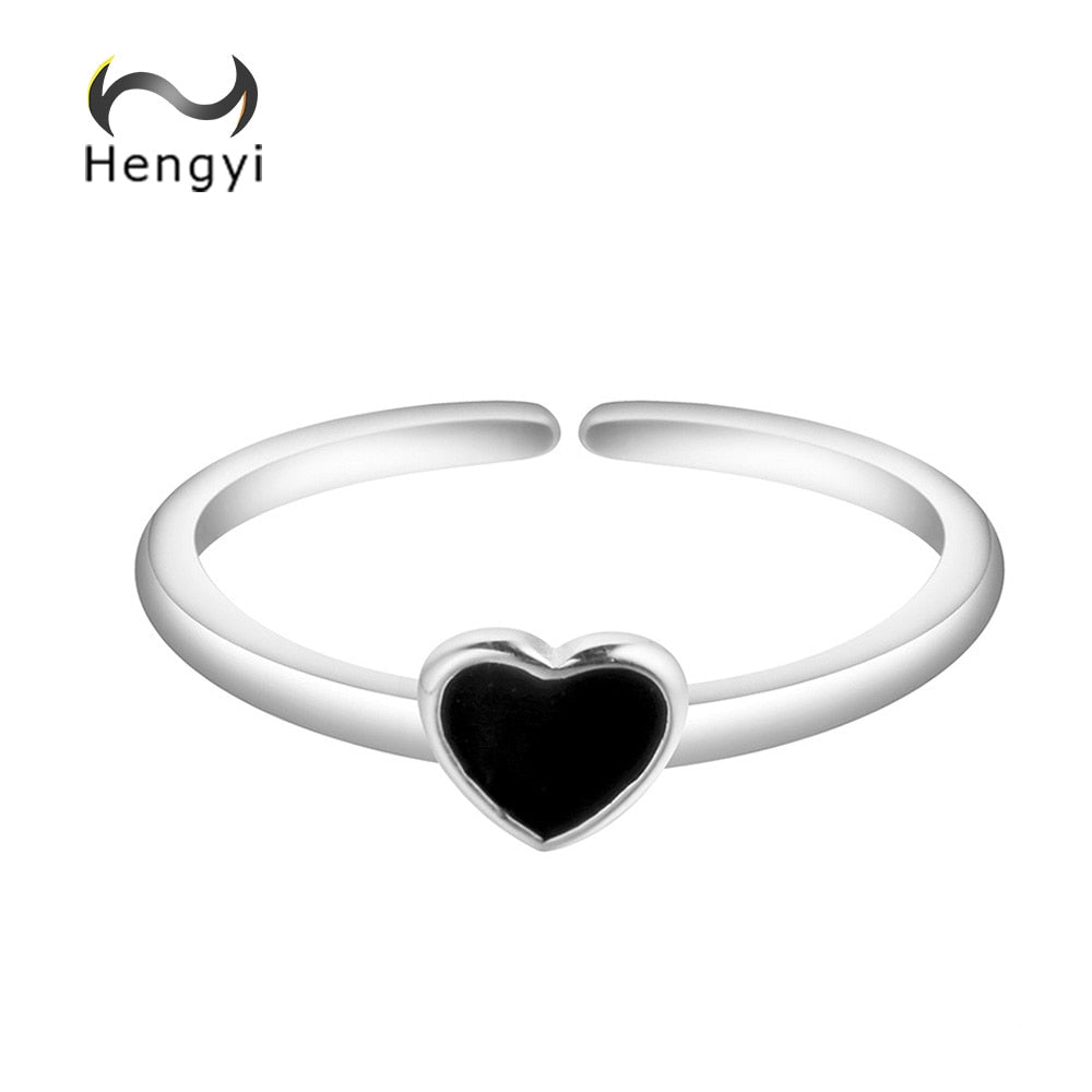 Hengyi Romantic Lovely Pure Love Wedding Finger Ring for Women Real 100% 925 Sterling Silver Fine Jewelry 2020 Hot Sale