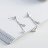 Hengyi Romantic Lovely Star Drop Earrings for Women 925 Sterling Silver Wedding Anniversary Fine Jewelry