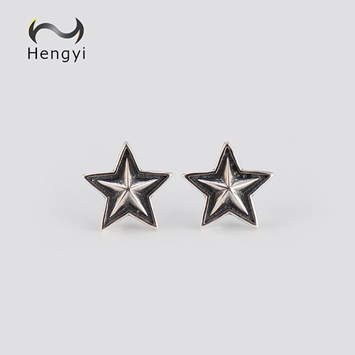 Hengyi Star 925 Sterling Silver Stud Earrings for Women Trendy Exquisite Style Silver 925 Jewelry