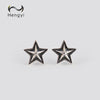 Hengyi Star 925 Sterling Silver Stud Earrings for Women Trendy Exquisite Style Silver 925 Jewelry